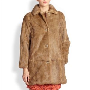 A.P.C. Rabbit fur coat